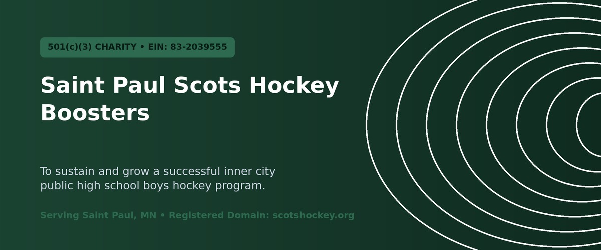 Saint Paul Scots Hockey Boosters Banner